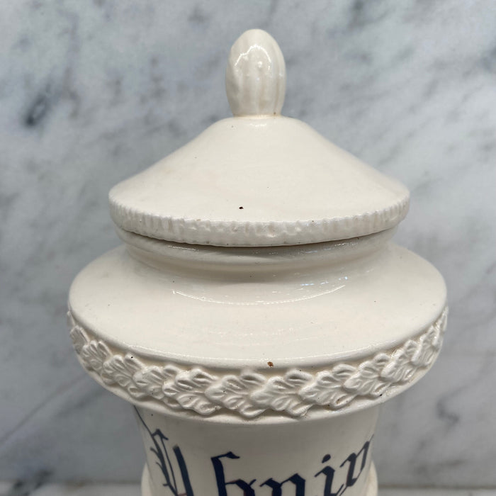 Antique Italian Apothecary Jar Venetian Porcelain Urn Large