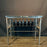 Antique French Wrought Iron Console Table with Marble Top | Balcony Railing Console Medium Size