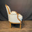 Pair of French Louis XVI Carved Walnut Armchairs or Bergere Chairs
