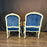 Pair of 19th Century French Louis XV King and Queen Armchairs or Fauteuils