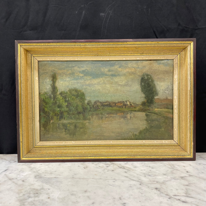Early 20th Century Landscape Oil Painting by Mathieu Thirionet (1860–1937)