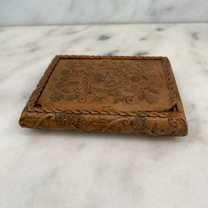 French 18th (or Earlier) Century Carved Wooden Box