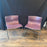 Pair of Mid Century Modern Knoll Handkerchief Chairs by Massimo and Lella Vignelli in Plum Purple