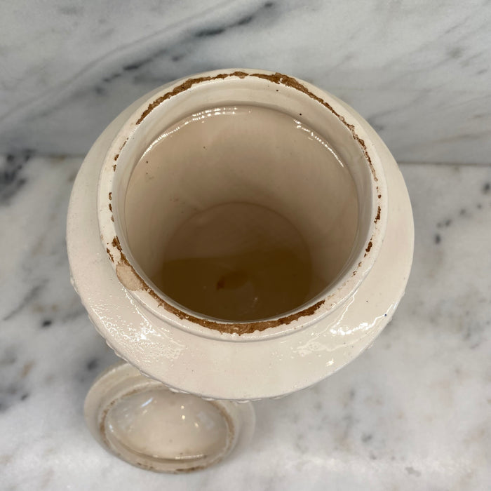 Antique Italian Apothecary Jar Venetian Porcelain Urn Large