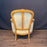 Fine French Pair Louis XV Armchairs or Bergeres with Brass Tacking