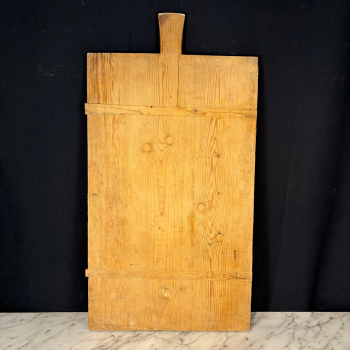 Vintage Large French Round Bread Board, Cutting Board or Charcuterie Board