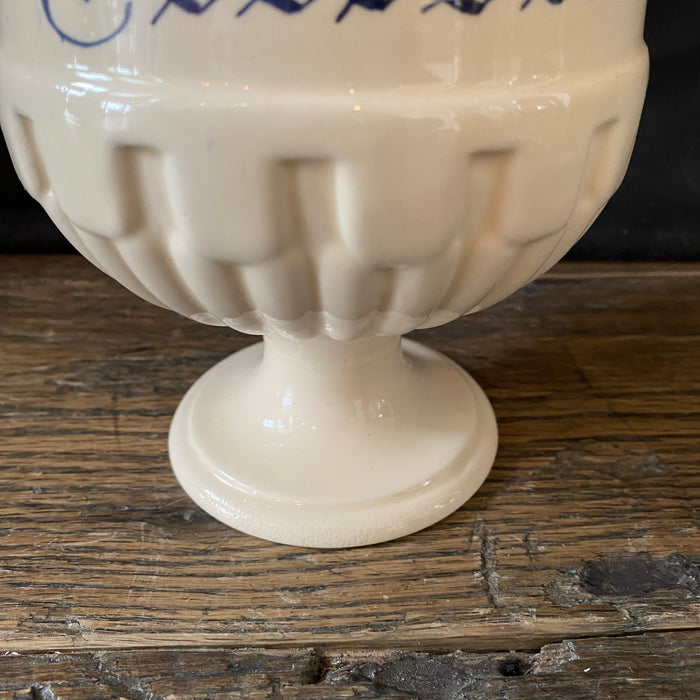 Antique Italian Apothecary Jar Venetian Ortica Porcelain Urn Large