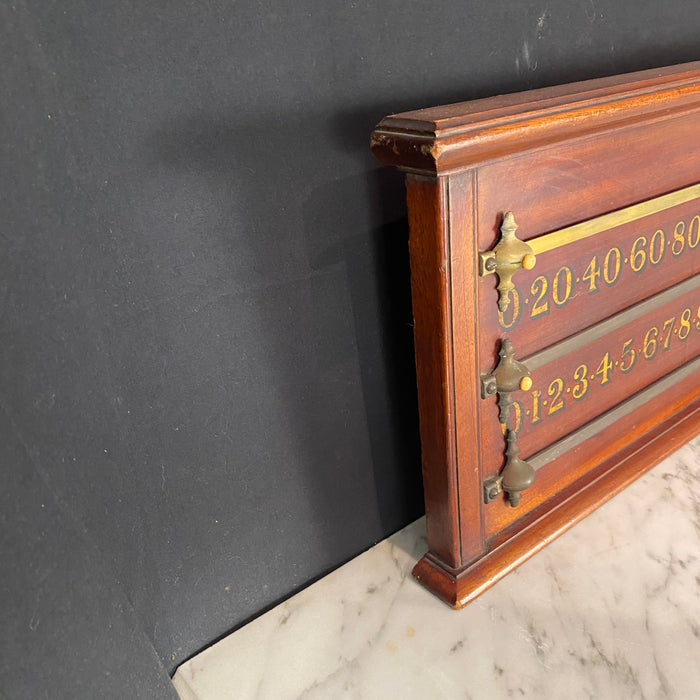 Antique Billards Snooker Score Board by G. Wright & Co London