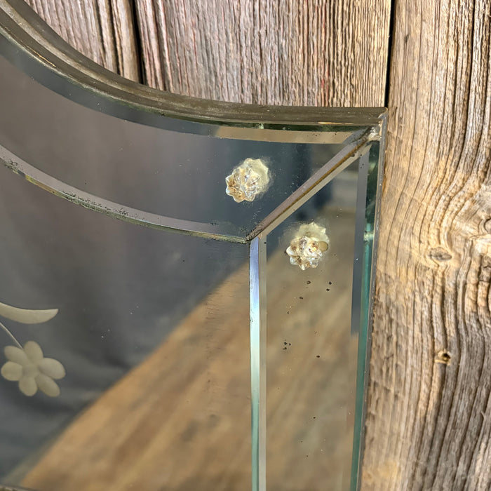 Antique Venetian Engraved Neoclassical Wall Mirror