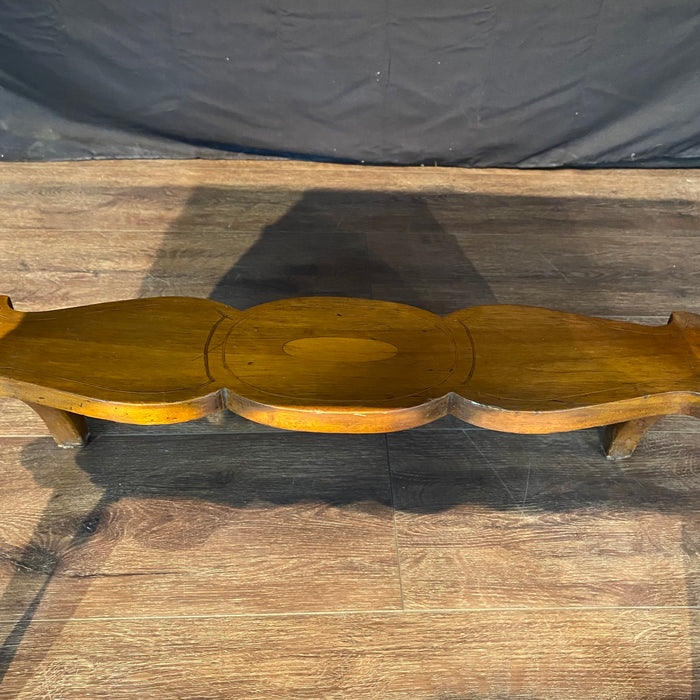 Antique French Game Table, Side Table or Accent Table with Inlaid Marquetry Checkerboard Top