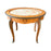 Antique French Louis XV Oval Marble Top Coffee Table, Cocktail or Side Table with Inlay, Marquetry and Bronze Mounts