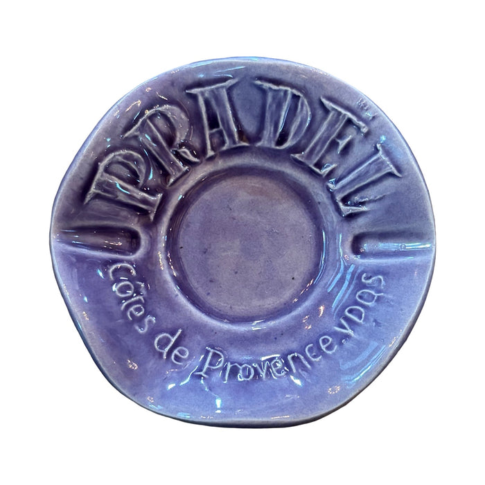 Vintage Promotional Pradel Ceramic Ashtray for Cotes de Provence Wine