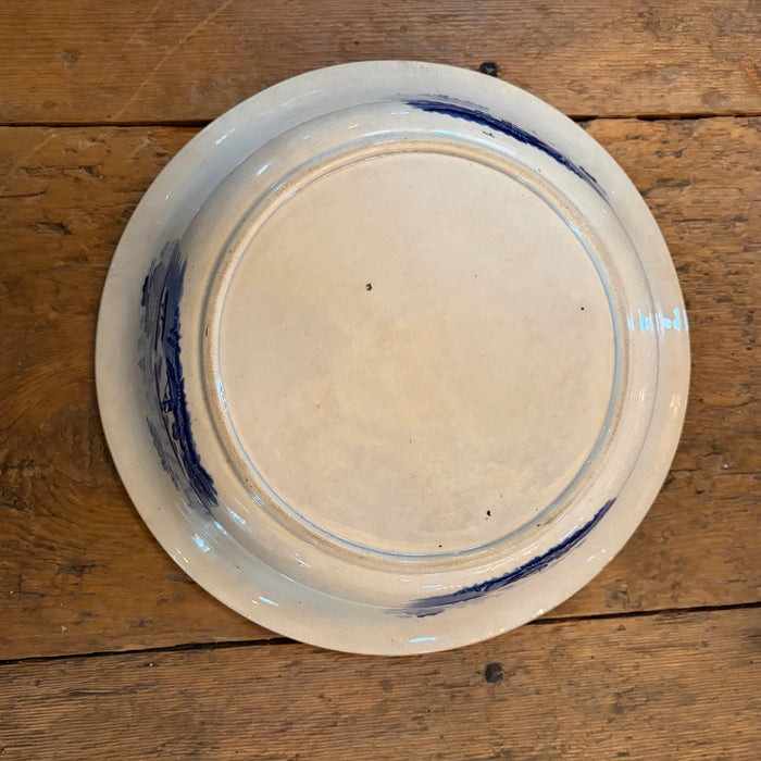 19th Century Blue & White English Transferware Large Bowl