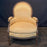 Fine Carved French Louis XVI Armchair or Bergere Chair with Exquisite Carving