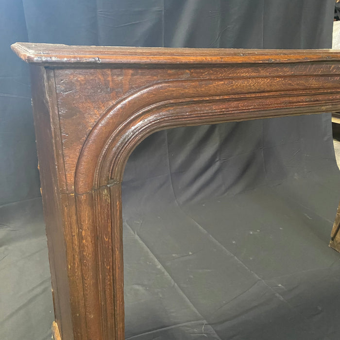 Museum Quality French Late 18th/Early 19th Century Carved Fireplace Mantel with Topshelf