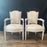 Pair of Antique French Louis XVI Neoclassical Painted Armchairs or Fauteuils
