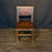 French Antique Set of Leather and Nailhead Dining Chairs with Bobbin Legs