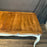 French Provincial Louis XV Style Painted Farmhouse Extendable Dining Table