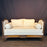 Antique French Louis XVI Carved Walnut Expandable Daybed, Settee and Guest Bed with Neutral Upholstery