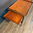 Antique French Bar Cart or Drinks Trolley with Pull-Out Leaves, Glass Shelf and Fluted Legs