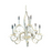 Vintage Country French Style Eight-Armed Chandelier with Acanthus Leaf Decor