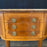 Pair of French Petite Inlaid Neoclassical Walnut Demilune Commodes, Chests, Side Tables or Nightstands with Marble Tops