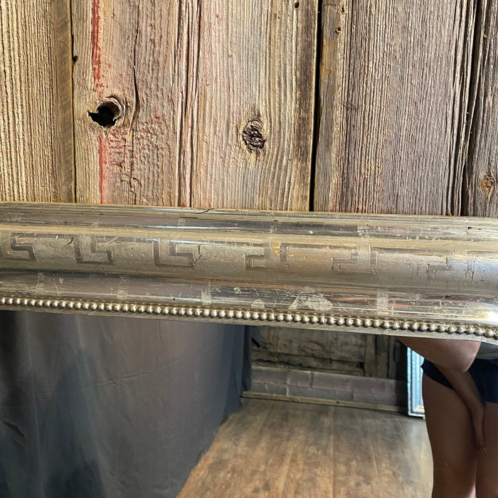 French 19th Century Louis Philippe Silver Gilt Mirror