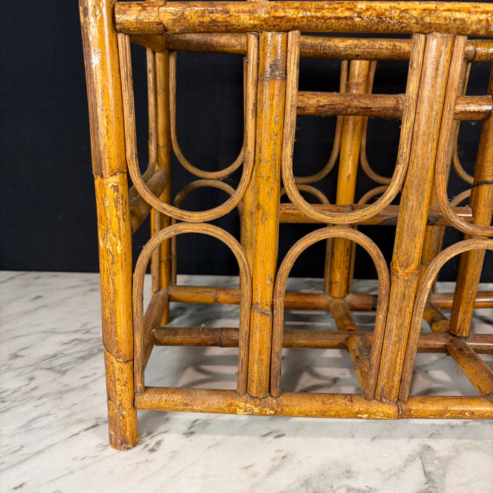 British Style Burnt Bamboo Magazine Rack