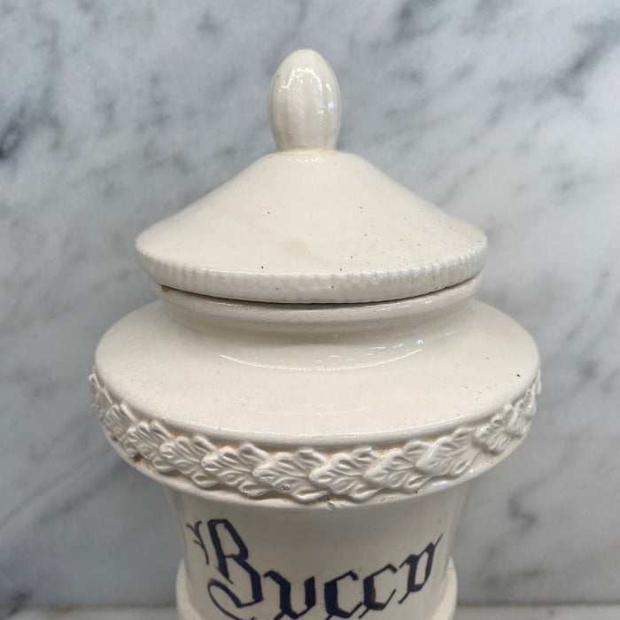 Antique Italian Apothecary Jar Venetian Porcelain Urn Large