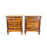Pair of Antique French Marble Top Petite Commodes, Side Tables or Nightstands with Brass Mounts