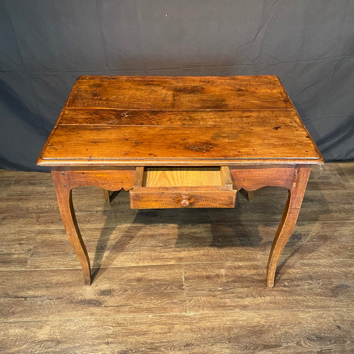 French Louis XV Walnut Side Table, Desk or Writing Table 19th Century