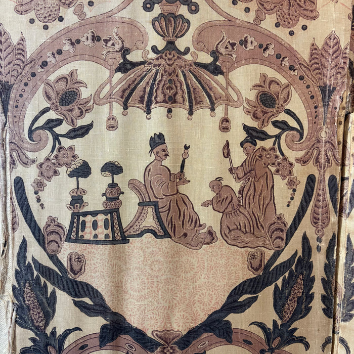 Antique French Rococo Revival Folding Screen or Room Divider with Chinoiserie Motifs
