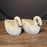 Elegant Pair of Antique French Swan Garden Planters Cast Stone