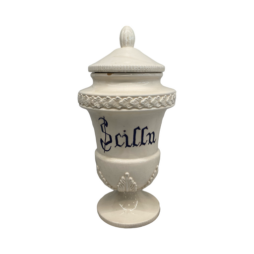 Antique Italian Apothecary Jar Venetian Porcelain Urn Large "Scilla"