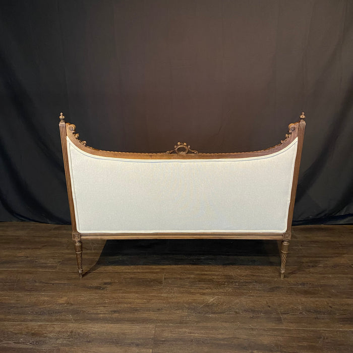 Antique French Sofa or Loveseat Louis XVI with Exquisite Carving, 19th Century
