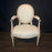 French Pair Louis XVI Painted Armchairs or Fauteuils