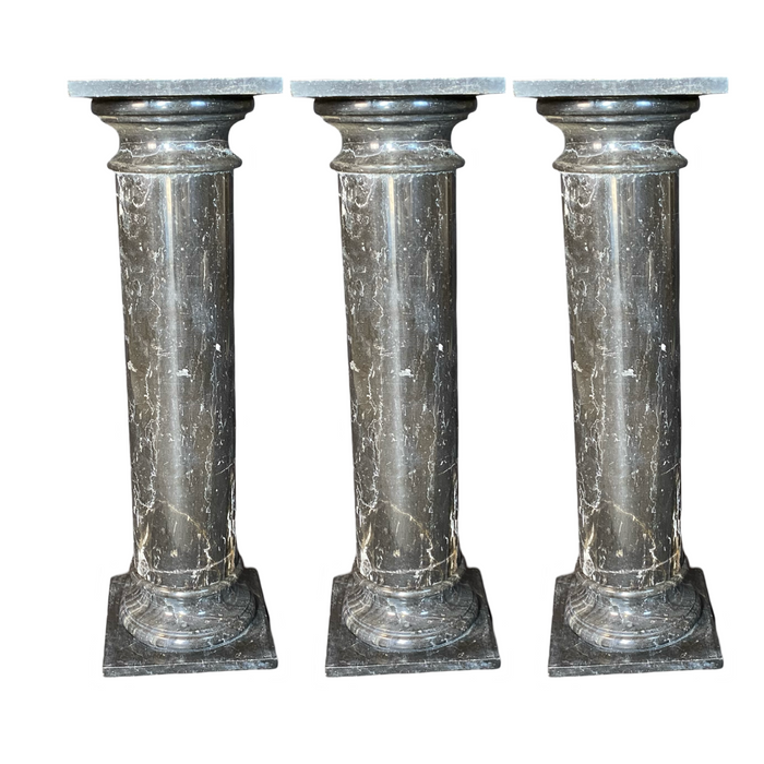 Italian Neoclassical Marble Columns or Pedestal (3 Available)