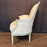 Pair of Antique French Louis XVI Carved and Painted Bergère Armchairs with New Upholstery