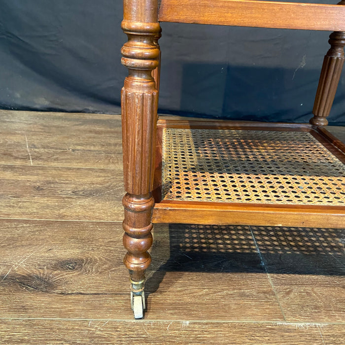 French Louis Philippe Etagere, Side Table, Accent Table or Nightstand with Inset Marble Top