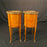 French Louis XV bedside tables, nightstands or side tables with marquetry