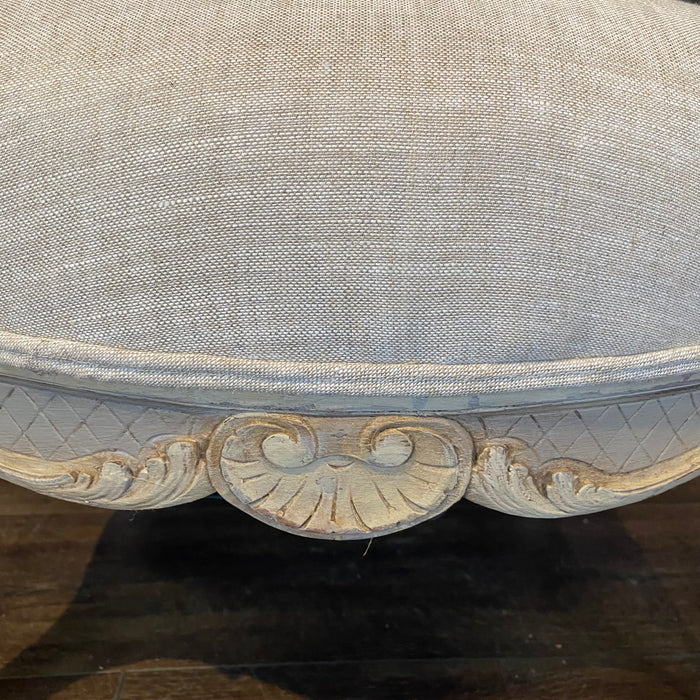 French Pair Louis XV Armchairs or Fauteuils 19th Century Painted