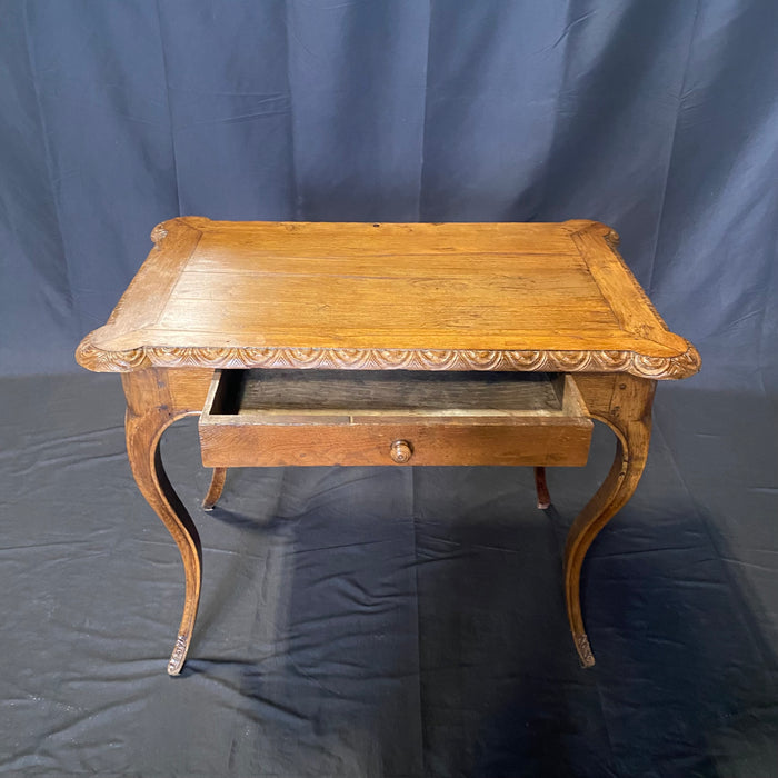 Antique 19th Century French Provincial Country Side Table, End Table or Petite Writing Desk