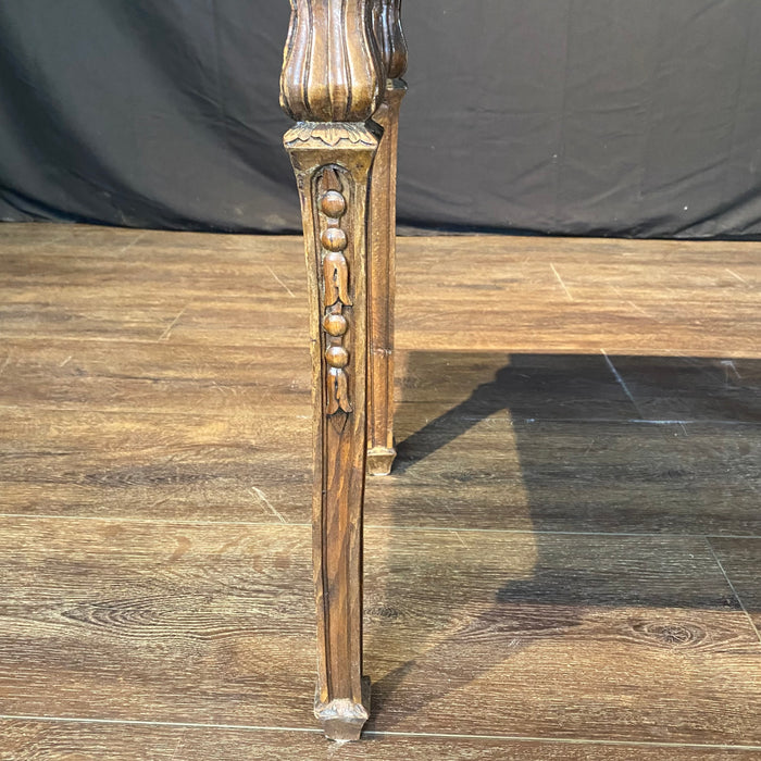 French Louis XVI Carved Marble Top Side Table, Coffee Table or Occasional Table