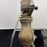 Pair of Tall Antique French Gilt Metal Church Altar Candlestick Table Lamps