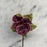 Antique French Purple Porcelain Violet Flower Botanical Sculpture on Custom Display Stand