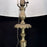 Pair of Tall Antique French Gilt Metal Church Altar Candlestick Table Lamps
