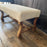 19th Century French Os de Mouton Bench with Original Gilt Accents