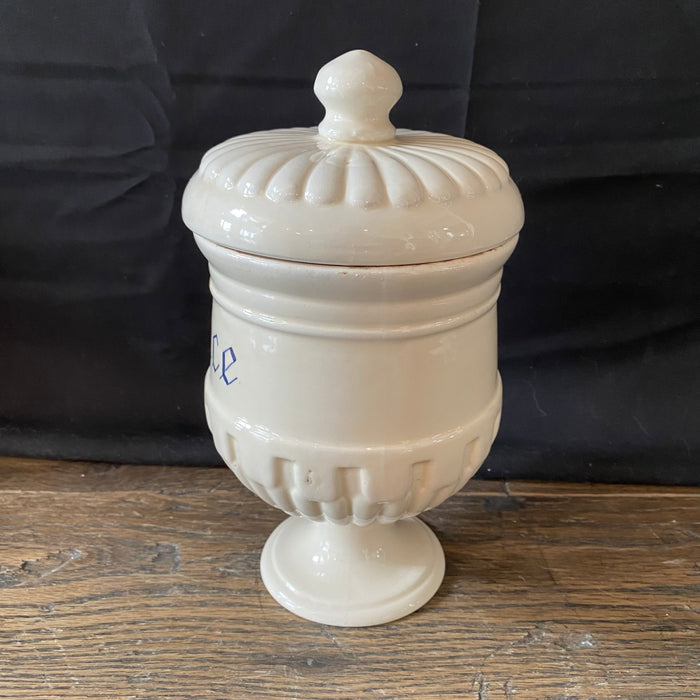 Antique Italian Apothecary Jar Venetian Salice Porcelain Urn Large
