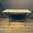 French Cafe Table or Bistro Table with Cast Iron Base and Carrera Marble Top