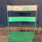 Antique French Folding Cafe' Bistro Chairs in Metal and Wood: Set of Four